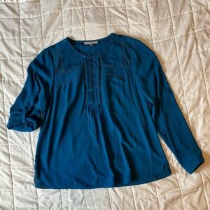 Daniel Rainn teal long sleeve shirt